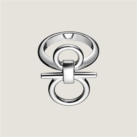 hermes mors de bride ring double|Hermes rings for sale.